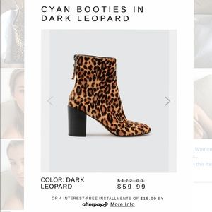 Brand New Dolce Vita Leopard Print Booties